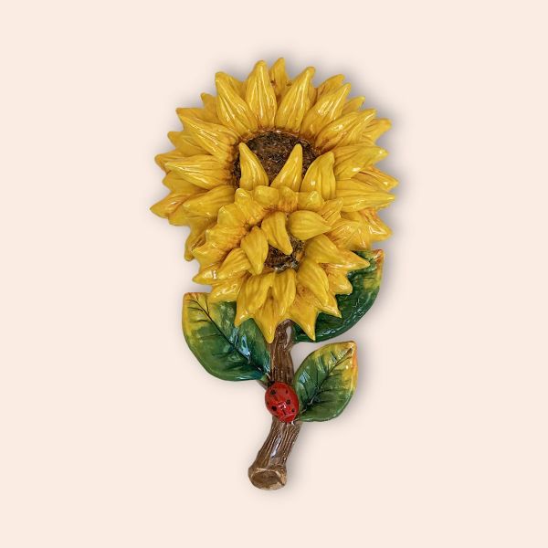 TWO SUNFLOWERS WITH STEM CM.20DX34H
